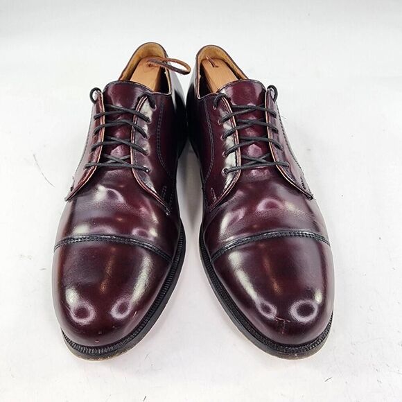 Cole Haan Caldwell Oxford Shoes US 9.5 D Red Wood Derby Brogue Cap Toe Shoe main image 6